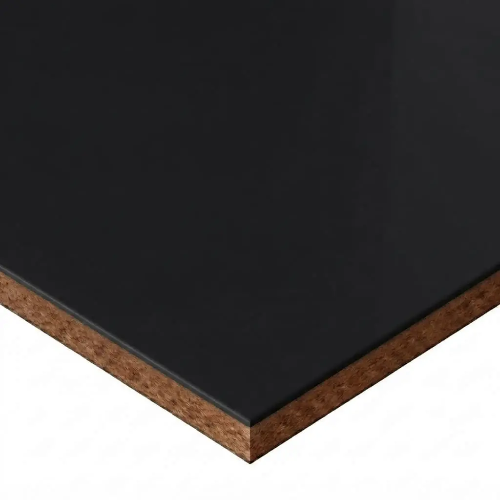 MDF MEL AGT ALTO BRILLO NEGRO (6002) 1.22X2.80X18MM		