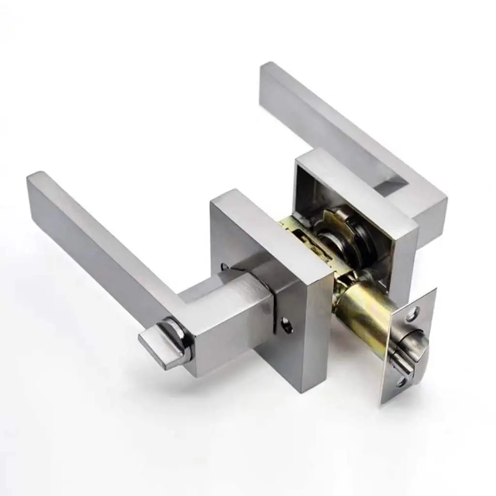CERRADURA BARI D/PALANCA BRUSHED BAÑO
