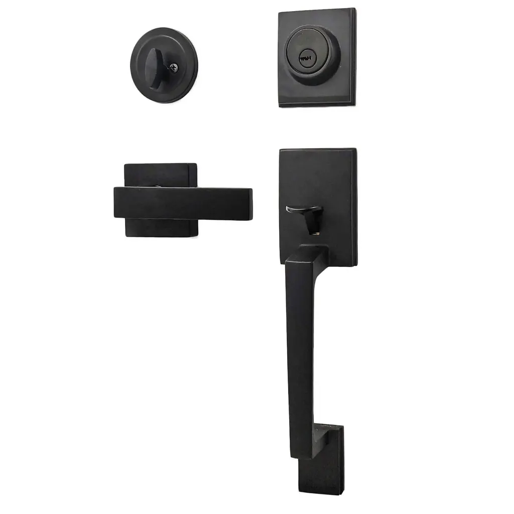 CERRADURA BARI RESIDENCIAL NEGRO MATE		