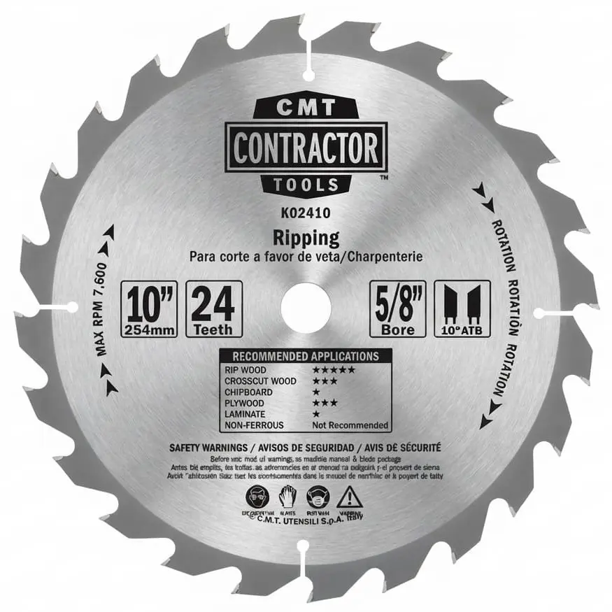 DISCO CMT ALTERNO 10 X 5/8 X 24 Z K