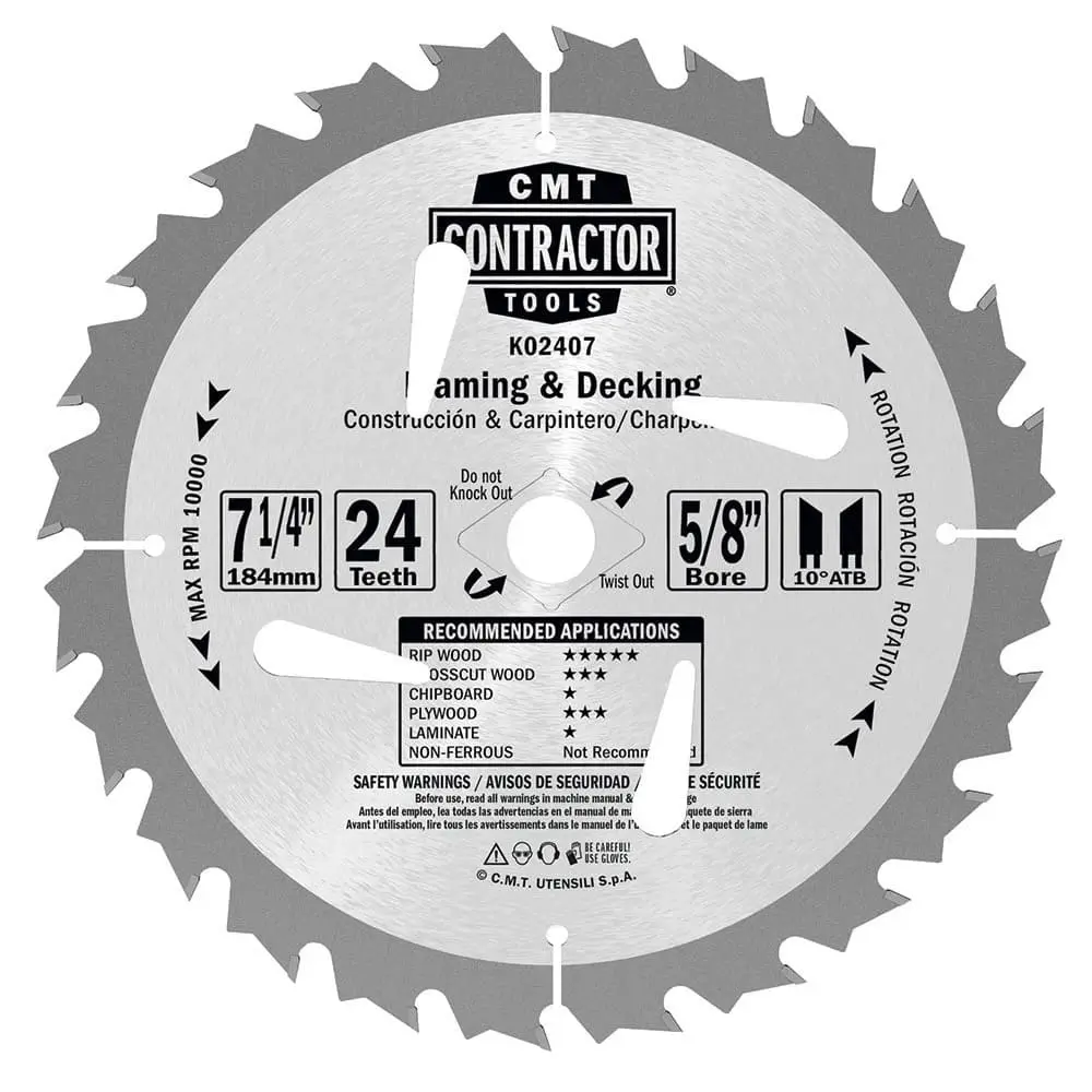 DISCO CMT ALTERNO 7-1/4 X 5/8 X 24 Z K