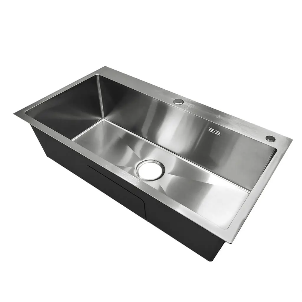 FREGADERO BARI UNA TINA ACERO INOXIDABLE SOBRE TOPE 82X45X22	