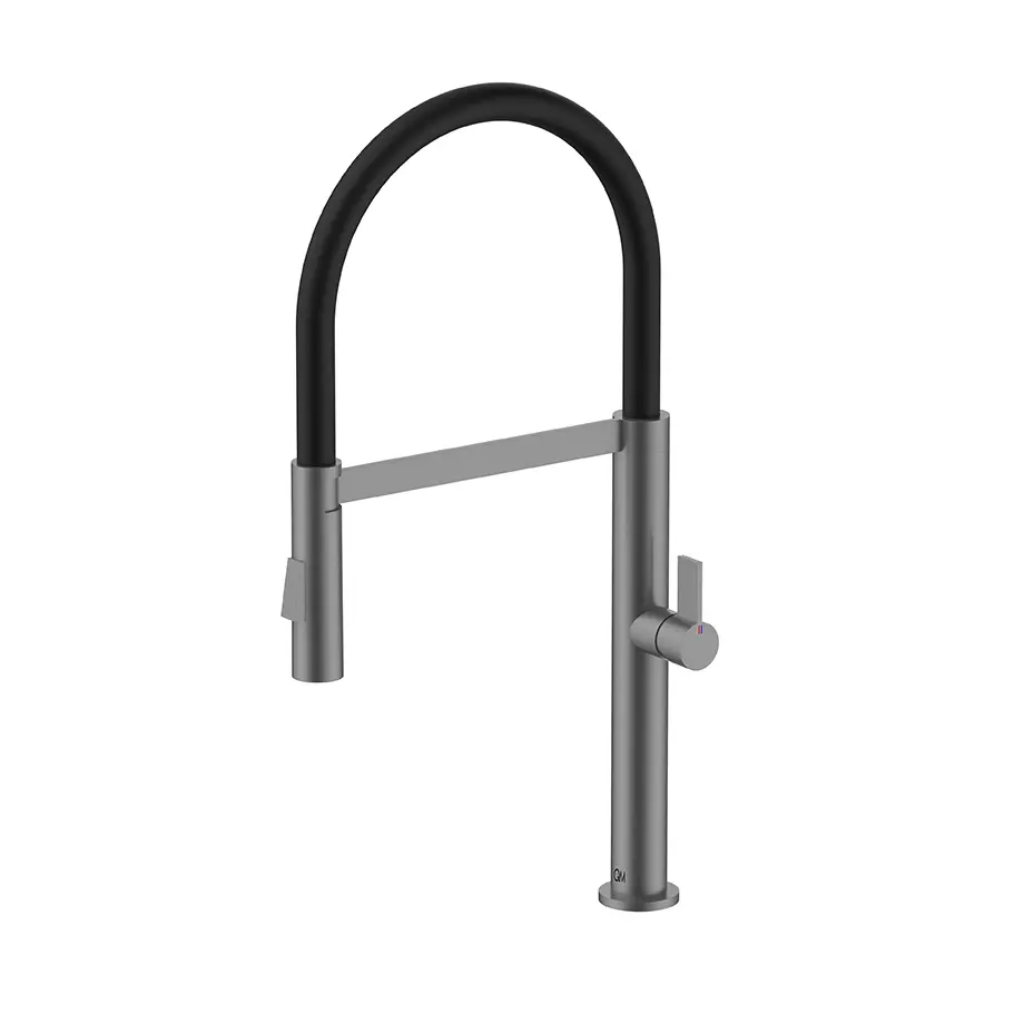 GRIFERIA QM C/MANGUERA EXTR. P/COCINA S/MIRA (GUN GREY)