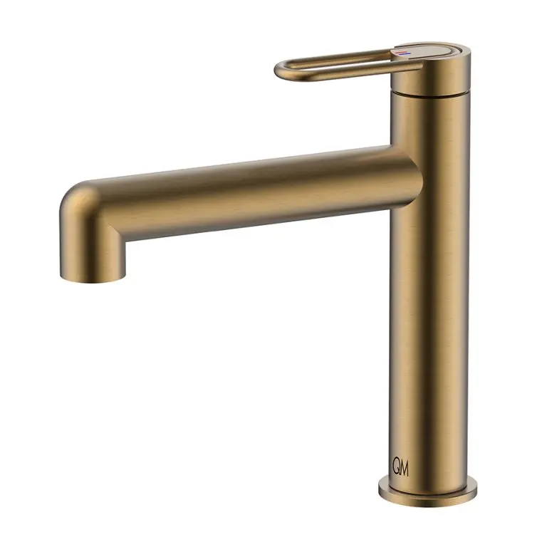 GRIFERIA QM P/LAVAMANOS SERIE LOTUS 20CM BRONCE		