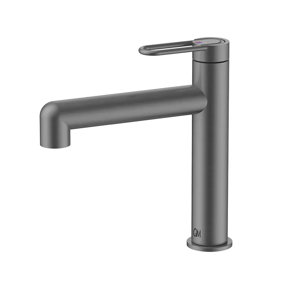 GRIFERIA QM P/LAVAMANOS GUN-GREY 20CM SERIE LOTUS