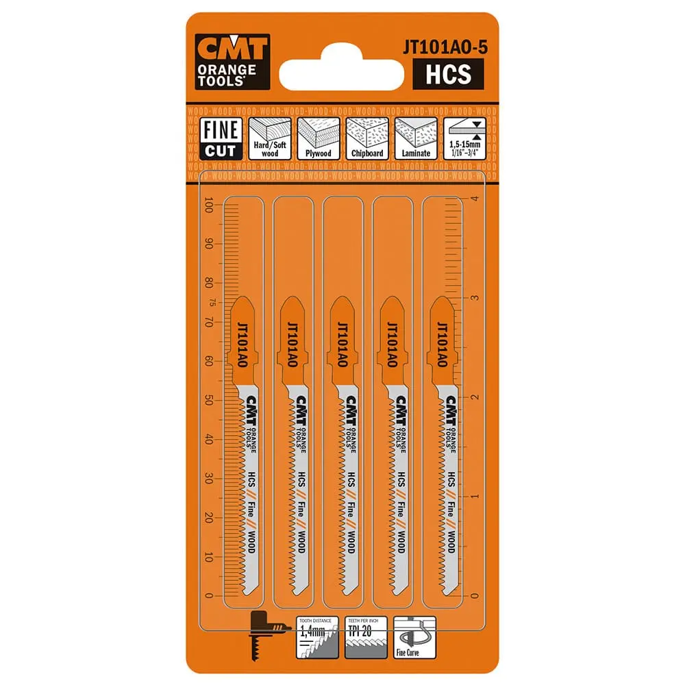 HOJA CMT DE CALADORA CURVO/FINO JT101AO-5 PACK