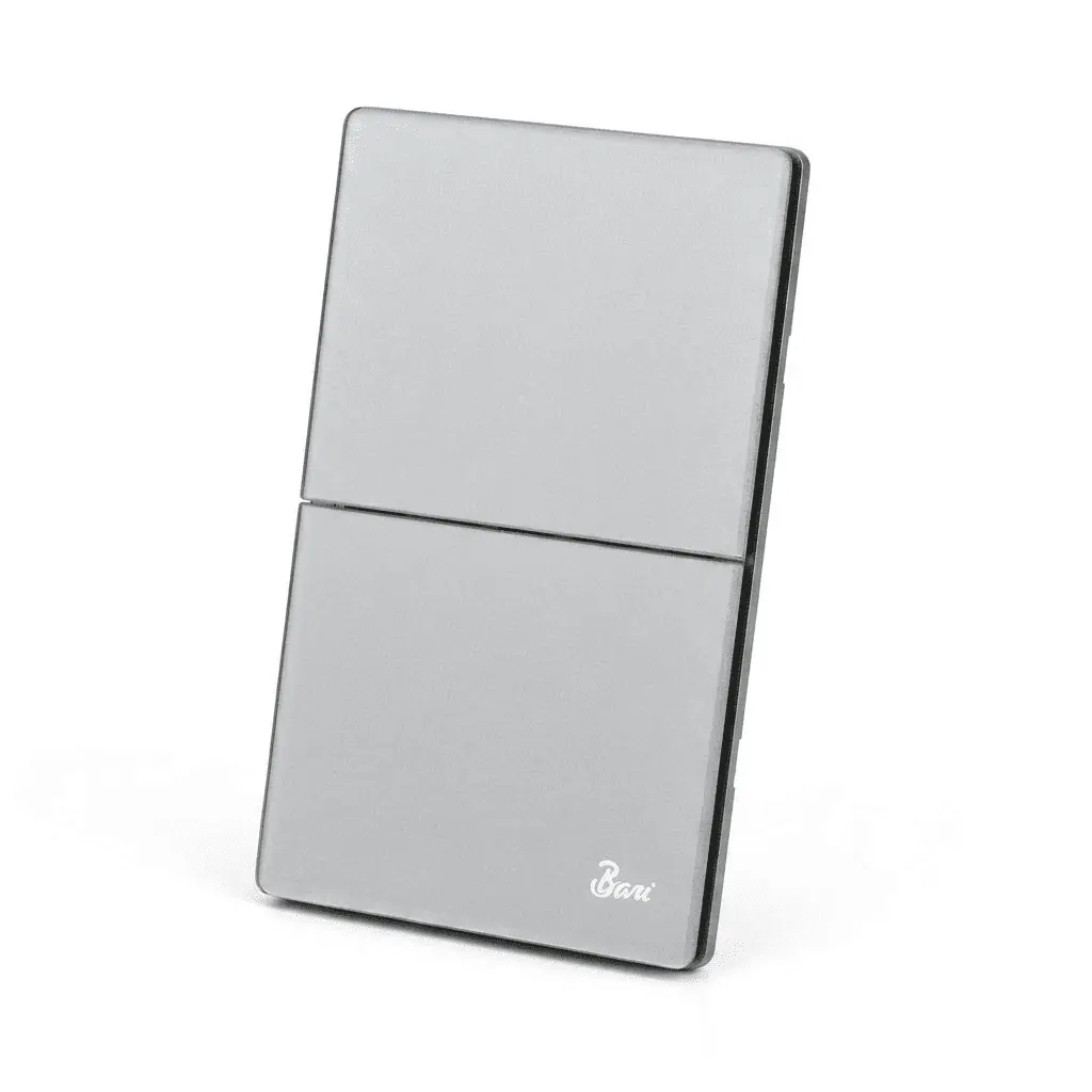 INTERRUPTOR BARI DOBLE SERIE GRIGIO		