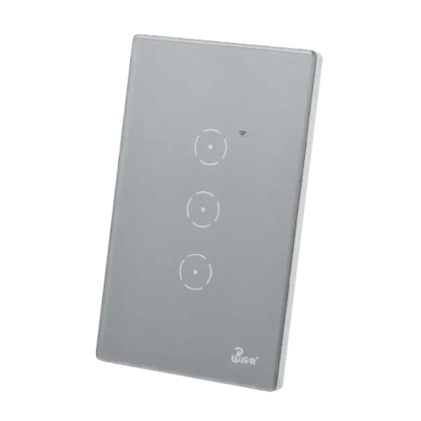 INTERRUPTOR BARI SMART TRIPLE SERIE GRIGIO	