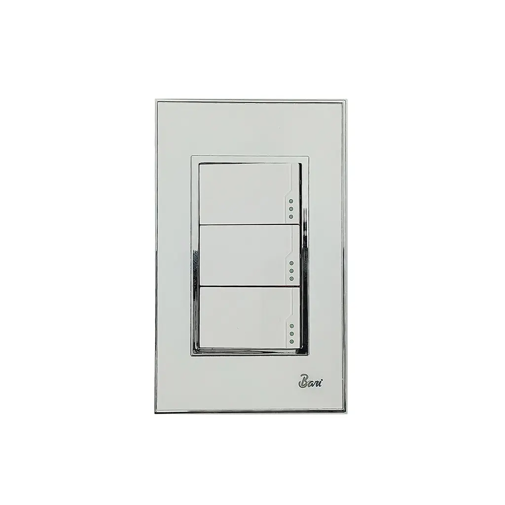 INTERRUPTOR BARI TRIPLE BLANCO
