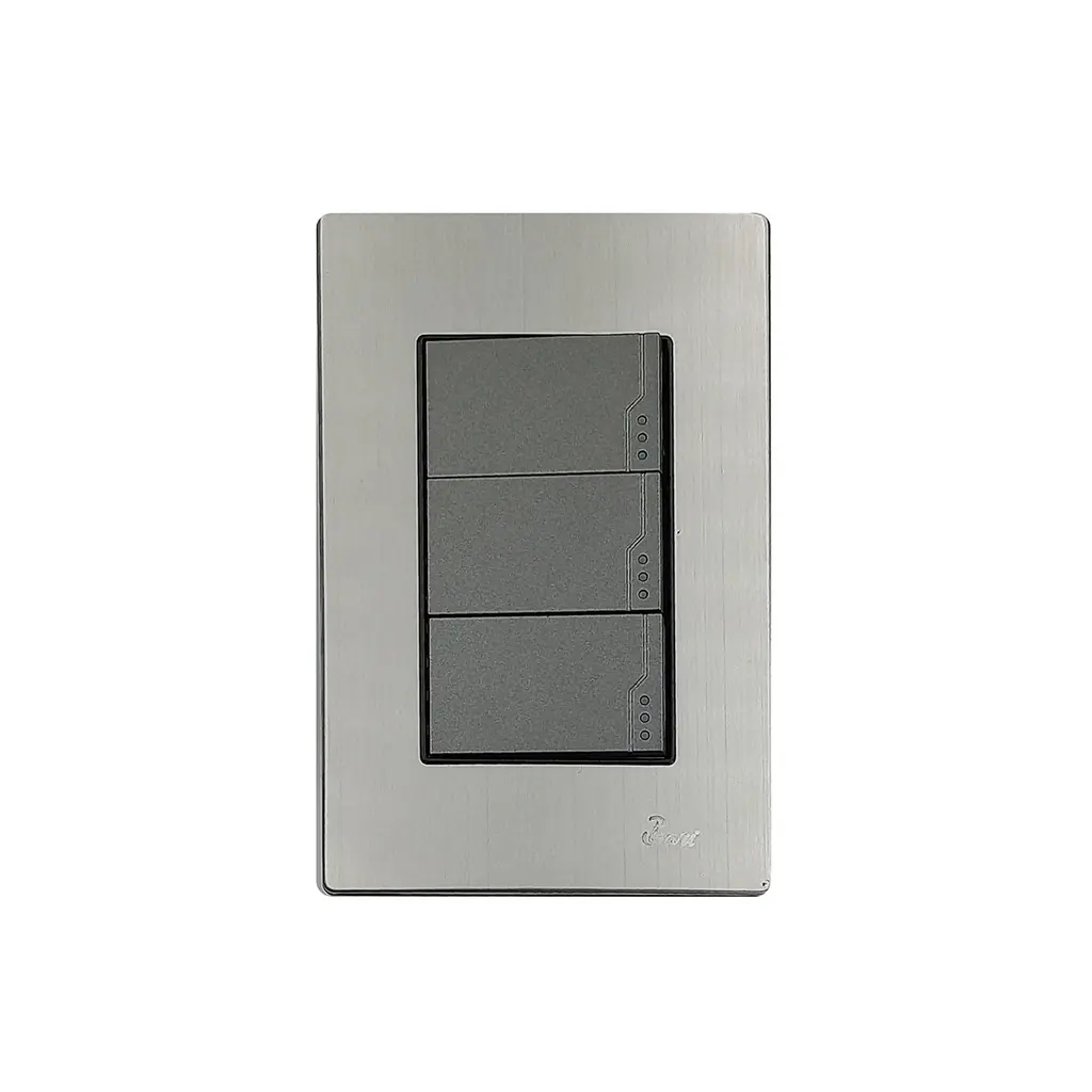 INTERRUPTOR BARI TRIPLE INOX