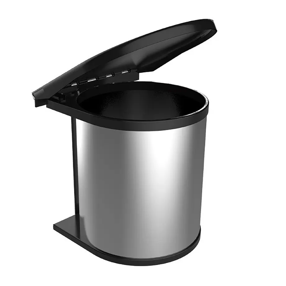 PAPELERA BARI PARA EMPOTRAR D/ACERO INOX. 