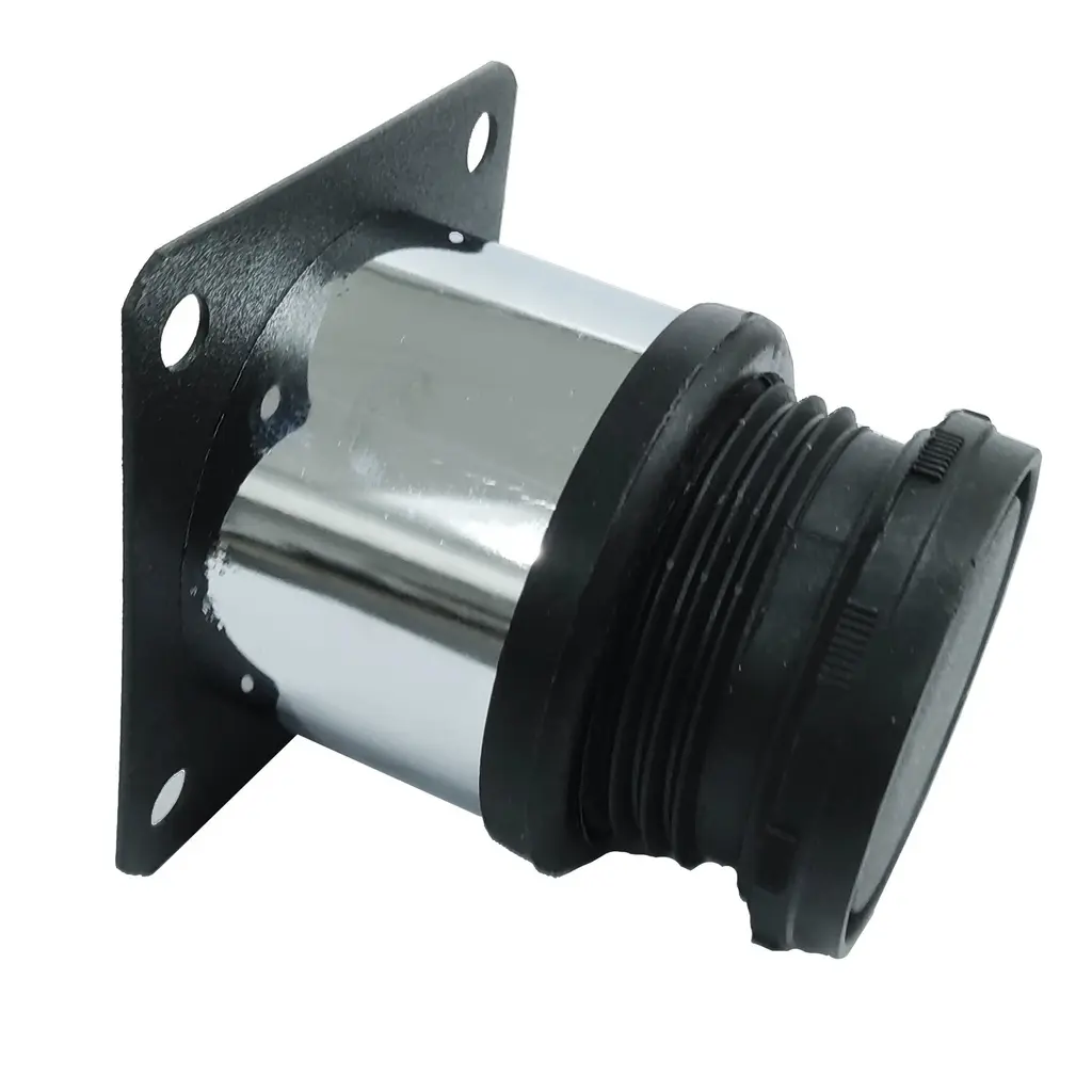 PATA BARI PARA MUEBLE DE ACERO CROMADO REDONDA 15CM 