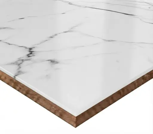 [1000006561] MDF AGT MEL SUPER MATE TOROS WHITE MARBLE (3030)1.22x2.80x18mm