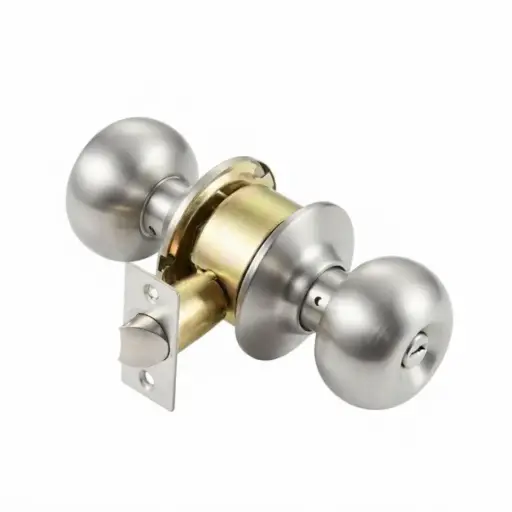 [2000002555] CERRADURA CISA POMO BAÑO ACERO PC-40S-PL Y8