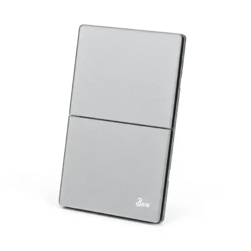 [2000065513] INTERRUPTOR BARI DOBLE SERIE GRIGIO		