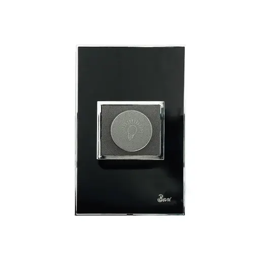 [2000059758] INTERRUPTOR BARI T/DIMMER NEGRO