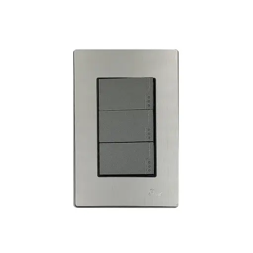 [2000059722] INTERRUPTOR BARI TRIPLE INOX