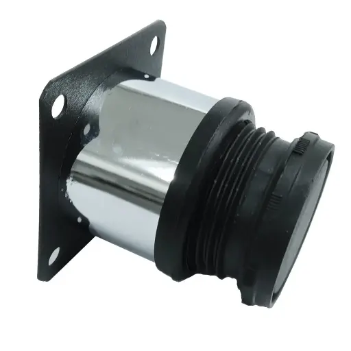 [2000067022] PATA BARI PARA MUEBLE DE ACERO CROMADO REDONDA 15CM 