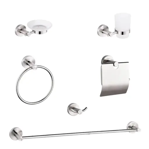 [2000063922] SET QM DE ACCESORIOS DE BAÑO 6 PZAS SERIE RIA