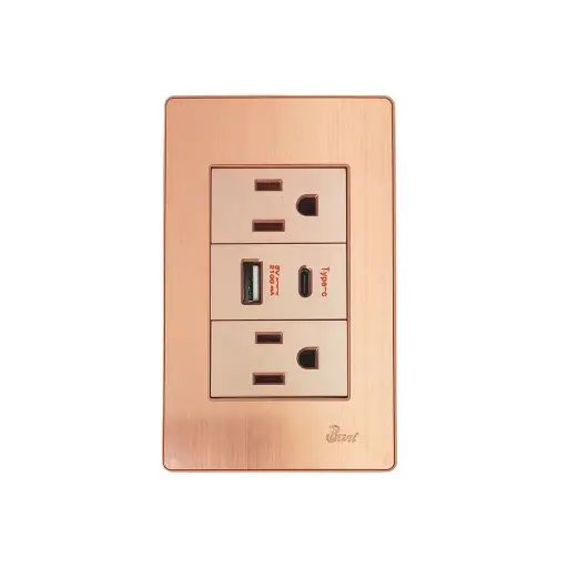 [2000060926] TOMACORRIENTE BARI USB TIPO C S/OTTONE
